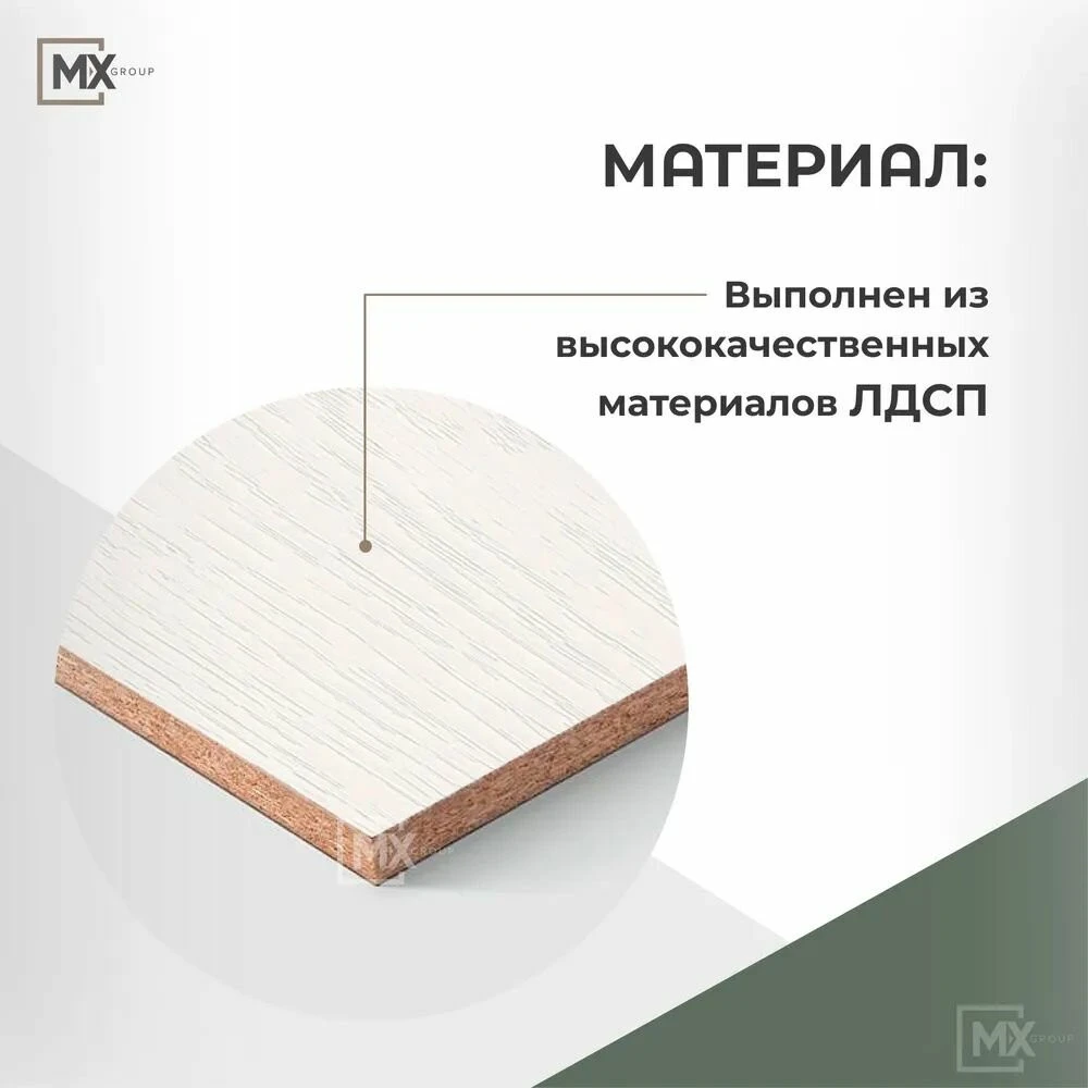 Кухонный гарнитур мркг 10 София Амелия МДФ/ЛДСП 2м белый текстурный, графит со столешницей Антарес